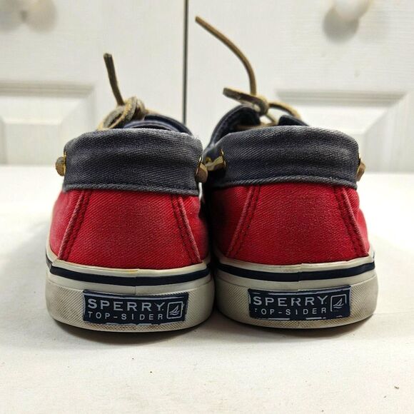 Women's SPERRY TOP-SIDER Bahama Boat Shoe Washed Canvas 2-Eye Sneakers US Size 9 - Picture 8 of 12
